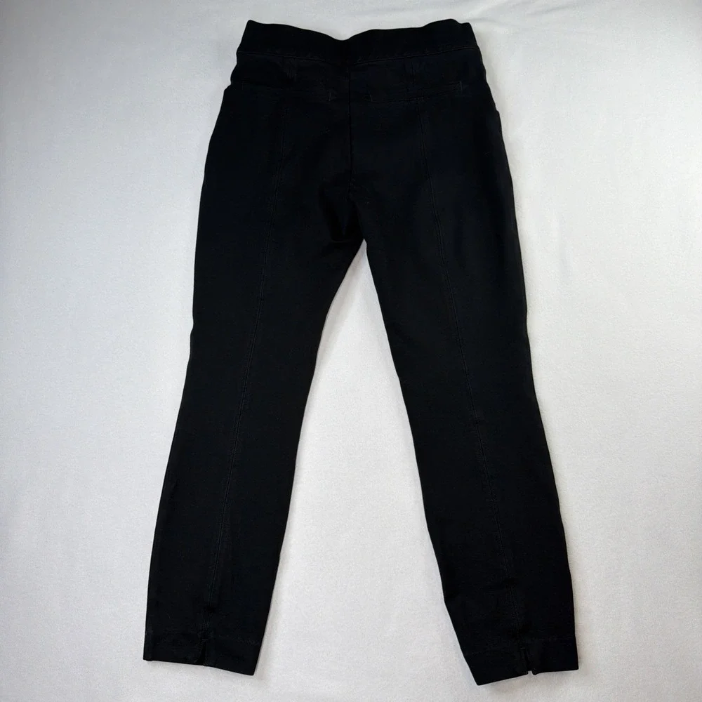 SPANX Women's Black Slim Straight Pants S/P Stretch Pull On Shaping
